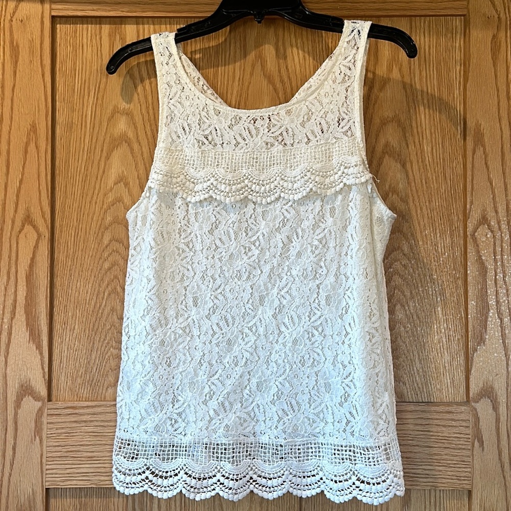 Lace tank top